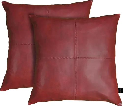 Miniatura 87 de Funda de almohada de piel de cordero – Funda de cojín decorativa para sofá – Fundas para sala de estar y dormitorio, 22 x 22 pulgadas – Paquete de 2