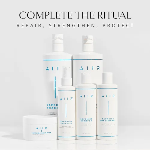 Miniatura 6 de AIIR Sapphire Shampoo - Fórmula natural para crecimiento y brillo del cabello, infusión de cristal, vegano, sin sulfatos, cuidado profesional
