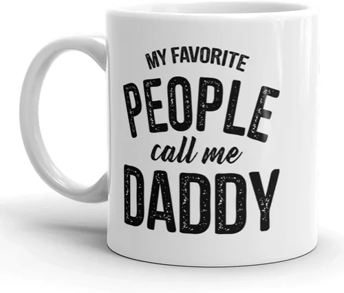Miniatura 11 de Crazy Dog T-Shirts My Favorite People Call Me Dad Taza de café para el Día del Padre, taza de café de cerámica de 11 onzas con aislamiento