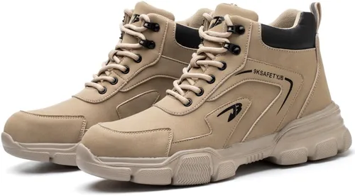Miniatura 6 de PJZHJ Botas de punta de acero impermeables para hombres, Botas de trabajo de seguridad, Botas de punta de acero ligeras, Botas de construcción