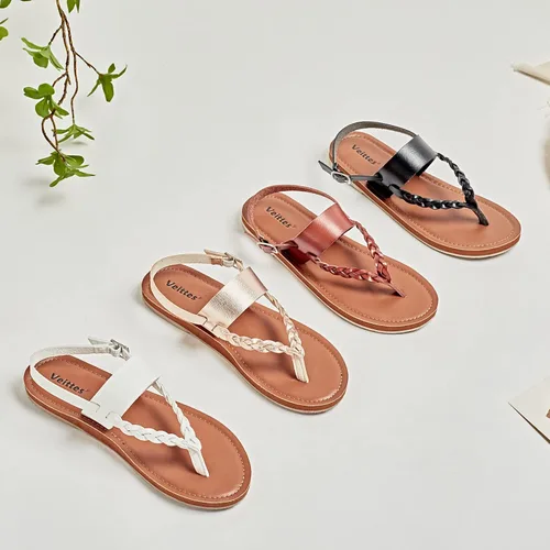 Miniatura 7 de Veittes Sandalias de mujer - Cómodas sandalias bohemias con cuentas para el verano.