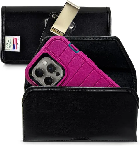 Miniatura 23 de Turtleback Clip para cinturón para iPhone 16 Pro, 16e, 15 Pro 14 Pro 13 Pro - Grande: se adapta con fundas de estilo voluminoso Defender, nailon