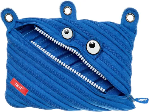 ZIPIT Estuche para lápices Monster para niños, bonita bolsa de 3 anillas para niños, niñas y adolescentes, bolsa de papelería para la escuela, color