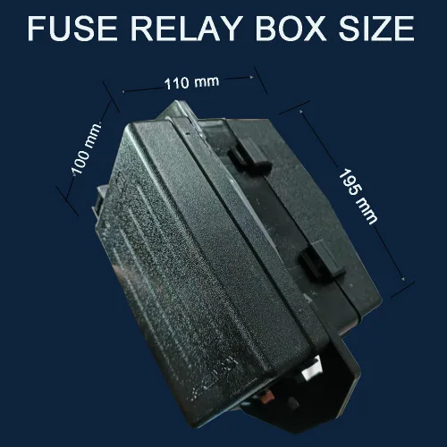 Miniatura 4 de Bloque de Fusibles de Relé 12V24V con 10 Paquetes de Relés de 5 Pines 30A, Ranuras para 40 Fusibles ATC/ATO, Sistema de Caja Controladora de Relé