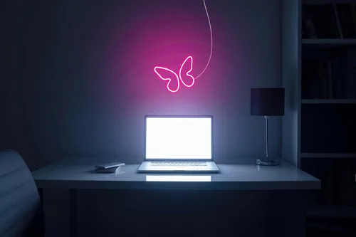 Miniatura 5 de AdvPro Señal de neón LED de silicona de la flexión de la habitación de la muchacha de la mariposa - rosa - st16s33-fnu0020-k