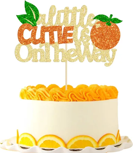 Miniatura 15 de 24 piezas de decoración de cupcakes con purpurina de fresa Oh Baby con temática de frutas, baby shower, para revelación de género, baby shower, D