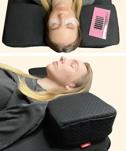 Miniatura 4 de Almohada para la cabeza + almohada de piernas + funda lavable Almohada curvada de espuma viscoelástica con soporte para cuello y espalda