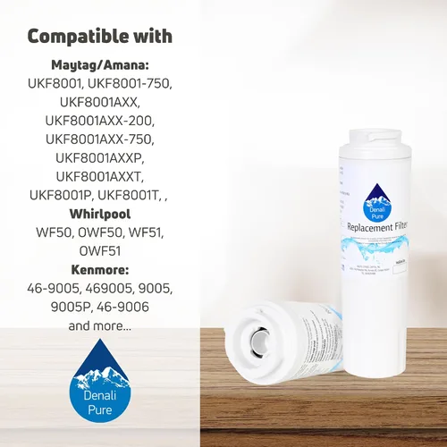 Miniatura 9 de 5-Pack repuesto Kenmore/Sears 59677593800 Filtro de agua para nevera – compatible Kenmore/Sears 46 – 9006, 46 – 9992 nevera cartucho de filtro
