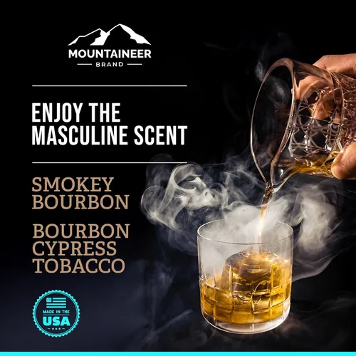 Miniatura 3 de Mountaineer Brand Bálsamo natural para después del afeitado con aroma a bourbon ahumado Calma, refresca y refresca la piel sensible después