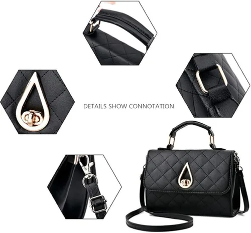 Miniatura 7 de Hanbella - Bolsos cruzados pequeños para mujeres y niñas, bonitos monederos de piel sintética y bolsos para adolescentes, bolso de mano para mujer