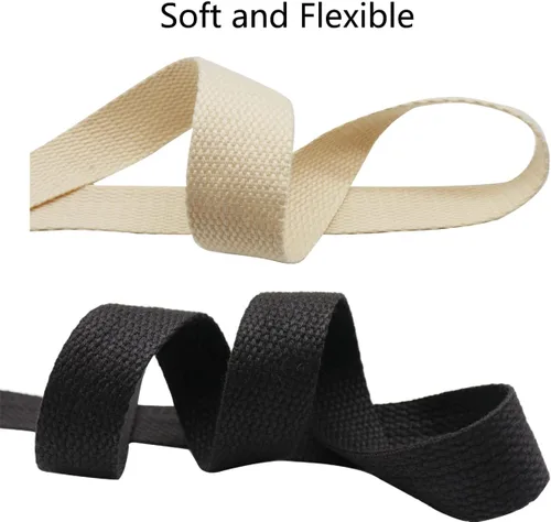 Miniatura 3 de Correas de algodón pesado de 1 pulgada de ancho, 2 rollos/20 yardas de correas para asas de bolsa, correa de bolsa, correa de bolsa, cinturón