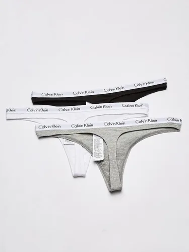 Miniatura 4 de Calvin Klein Women's Carousel Logo Cotton Stretch Thong Panties, Multipack