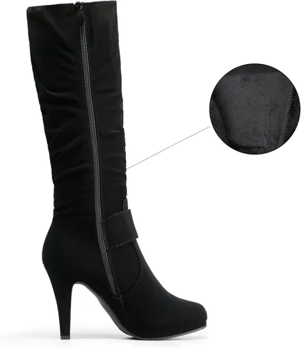 Miniatura 2 de DREAM PAIRS Botas de mujer de tacón alto y caña alta