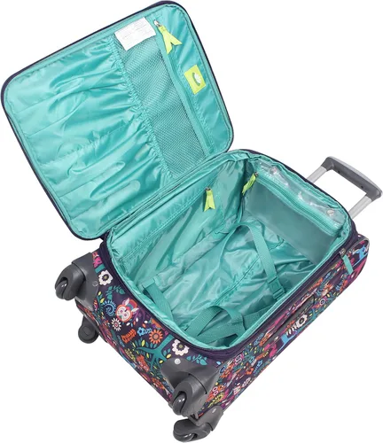 Miniatura 4 de Lily Bloom Patrón de diseño de equipaje de 28 pulgadas expandible con ruedas giratorias dobles, maleta grande y ligera bolsa a cuadros para mujeres