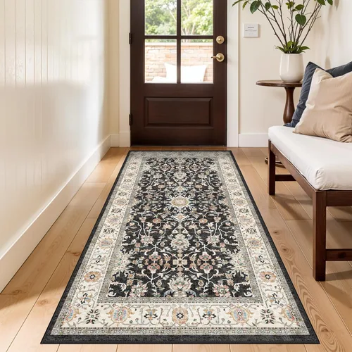 Miniatura 29 de Alfombra de pasillo lavable de 2 x 3 pies - Alfombra antideslizante resistente a las manchas, alfombras y tapetes de cocina duraderos