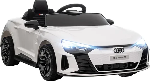 Miniatura 13 de Aosom Carro de juguete con licencia Audi RS e-tron GT de 12V para niños, vehículo eléctrico con control remoto para padres, música, luces, para Negro