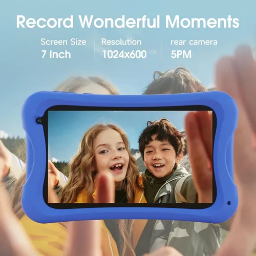 Miniatura 6 de DigiLand Tablet Android para niños, tabletas Android de 7 pulgadas para niños, tableta para niños pequeños con funda incluida, 4 GB + 32 GB, control
