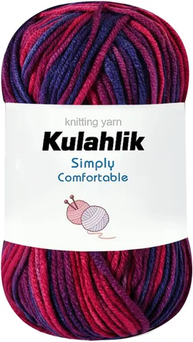 Miniatura 117 de 50g (1x50g) Hilo Acrílico para Crochet y Tejido, Hilo Degradado Colorido, 1 Rollo de Madejas, Hilo Acrílico Multicolor, Perfecto para Proyectos