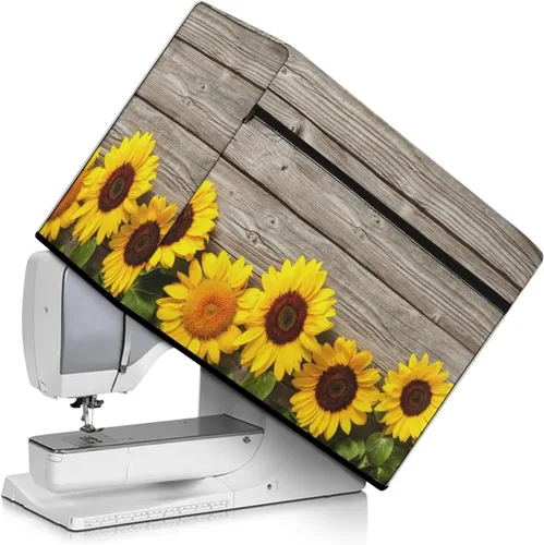 Miniatura 16 de Funda para máquina de coser de mariposas y flores con prácticos bolsillos, funda protectora con asa, para la mayoría de máquinas de coser estándar