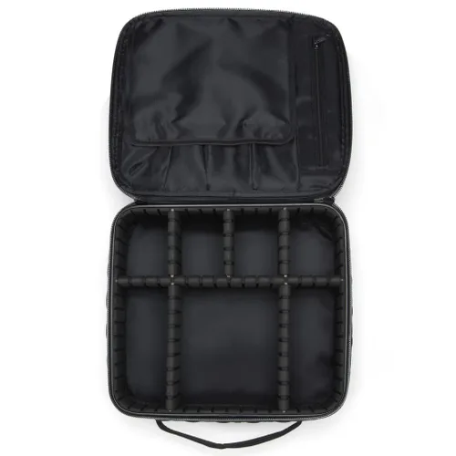 Miniatura 5 de Scünci by Conair - Estuche de maquillaje para maquillaje, bolsa de maquillaje, organizador de viaje para mujeres, color negro