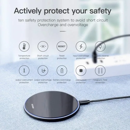 Miniatura 2 de Cargador inalámbrico rápido, almohadilla de carga inalámbrica máxima de 20 W compatible con iPhone 17/17 Pro/Pro Max/16/15/14/13/12, AirPods