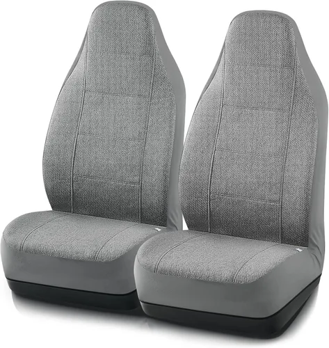 Miniatura 2 de Road Comforts Fundas de asiento de automóvil para asiento delantero, respaldo alto, protector de asiento de lino transpirable resistente, bolsa