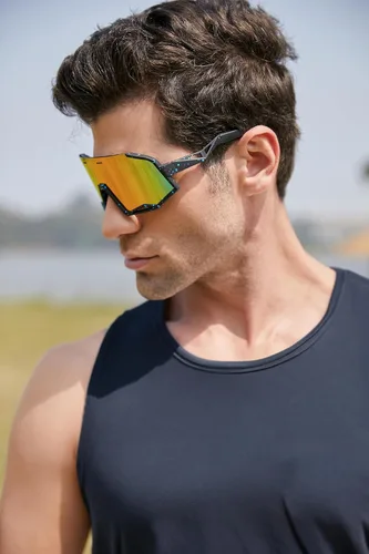 Miniatura 3 de FEISEDY Gafas de sol polarizadas de ciclismo para mujeres y hombres, gafas de sol deportivas al aire libre, béisbol, correr, ciclismo, pesca, B2994
