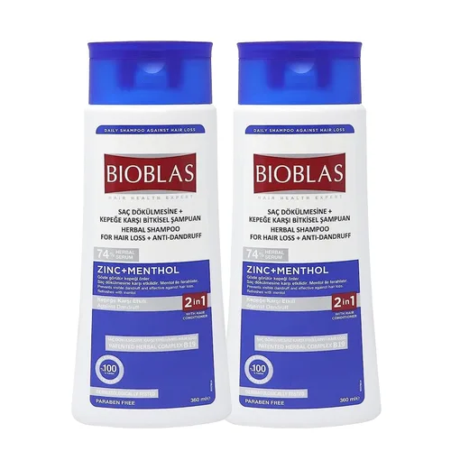 Miniatura 6 de Champú para el cabello con zinc y mentol, champú anticaspa y anticaída de cabello, champú de menta fresca para pérdida de cabello y cuero cabelludo