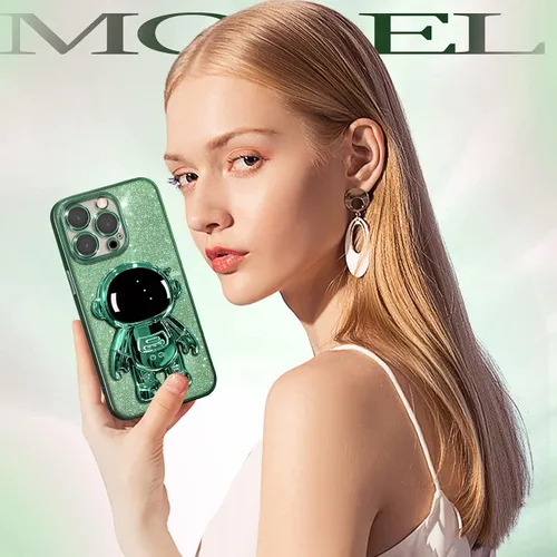 Miniatura 87 de Buleens Funda para iPhone 11 Pro Max Astronauta, Fundas Transparentes para iPhone 11 ProMax con Papel con Purpurina y Soporte de Astronauta, Mujeres