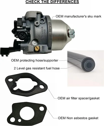 Miniatura 2 de YAMAKATO Carburador de 212cc 196cc 224cc para Predator 212 224 GX160 GX200 CT200u BT200x MB200 Actualización de rendimiento con Jet..
