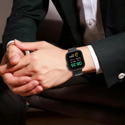 Miniatura 9 de Paquete de 2 fundas de vidrio templado compatibles con Apple Watch, protector de pantalla de policarbonato duro, protección general ligera contra
