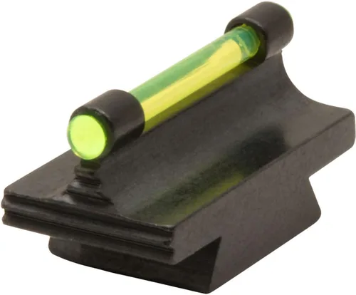Miniatura 9 de Mira de pistola de acero de 3/8 pulgadas de riel frontal de sustitución de fibra óptica, rampa de mira de altura opcional, roja/verde Rojo