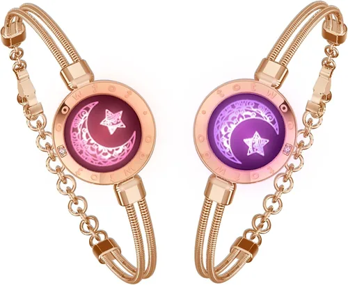 Miniatura 14 de TOTWOO Long Distance Touch Bracelets for Couples, Vibration & Light up for Love Couples Bracelets Long Distance Relationship Gifts for Girlfriend