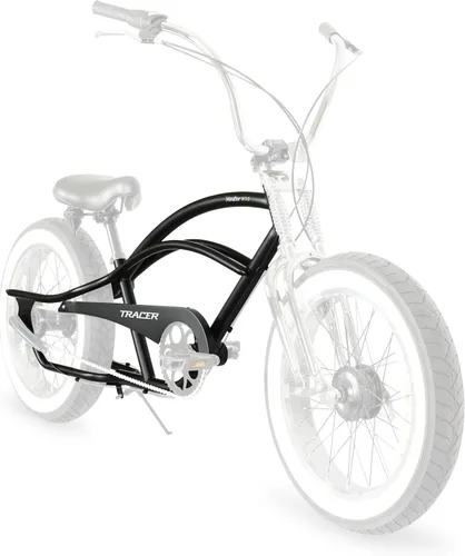 Miniatura 2 de MICARGI Marco de acero elástico Cruiser de 26 pulgadas y protector de cadena para posavasos de 1/3/7 velocidades/freno de disco multicolor