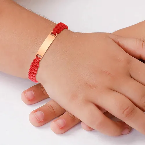 Miniatura 92 de Pulsera de barra para bebé: chapado en oro de 18 quilates, pulsera con placa de identificación personalizada para niños pequeños de mamá, nombre