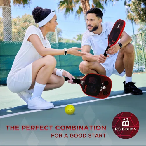 Miniatura 6 de Juego de pickleball con red 4 paletas de fibra de carbono aprobadas por Pickleball de EE. UU., sistema de red portátil de tamaño regulador, 8