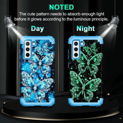 Miniatura 3 de Casetego Funda compatible con Galaxy S21 5G, tres capas, resistente, a prueba de golpes, protección completa, policarbonato duro y TPU suave