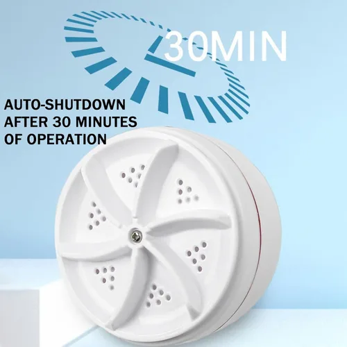 Miniatura 5 de Mini Lavadora USB Portátil Lavadora de Lavabo Ultrasónica Turbo para Ropa y Vajilla. Perfecta para Viajes, Negocios, Camping, Hogar, Universidad
