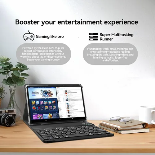 Miniatura 3 de Tableta Android de 12 pulgadas, tableta Android 15 con pantalla 2K, MTK G99 Octa-Core, expansión de 16 GB 256 GB 1 TB, WiFi 2.4/5G, cámara de 21 MP