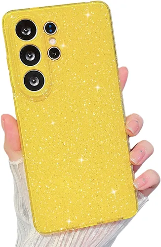 Miniatura 110 de MINSCOSE Compatible con Samsung Galaxy S22 Plus Case, Bonito Color Neón Brillante, con Purpurina Brillante Delgada Resistente a Golpes de Silicona