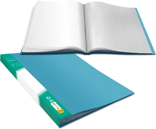 Miniatura 10 de Carpeta de portafolio de arte, 40 fundas transparentes protectoras de papel, libro de presentación transparente de 80 páginas para obras de arte