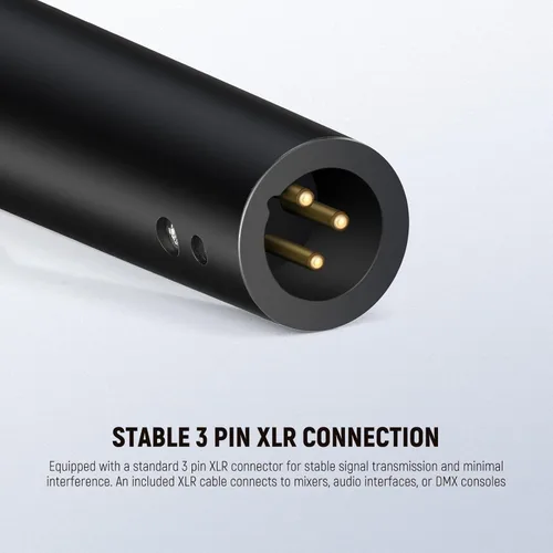Miniatura 5 de NEEWER DM01 Micrófono dinámico cardioide con cable XLR para podcast, PC, juegos, transmisión, voz de estudio, discursos, actuaciones en vivo, 600Ω