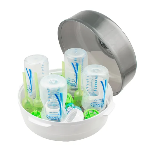 Miniatura 2 de Esterilizador a vapor para microondas Dr. Brown's para esterilizar rápidamente biberones, chupetes, piezas de extractor de leche y accesorios, apto
