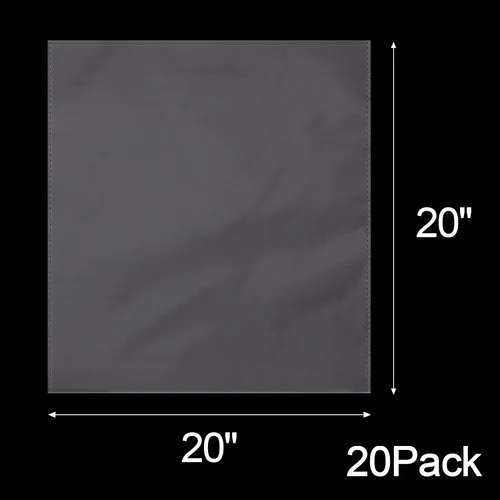 Miniatura 7 de Awpeye Paquete de 20 bolsas transparentes de celofán grandes para regalo, 2 mil de grosor (20 x 20 pulgadas)