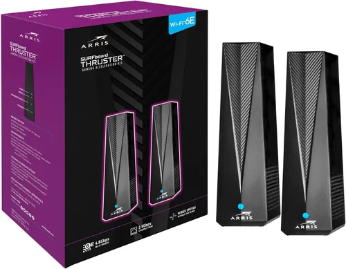 Miniatura 5 de ARRIS Surfboard Thruster Kit de Aceleración de Router Wi-Fi 6E para Juegos W6B Banda Dedicada de 6GHz Puerto de 2.5 Gbps Funciona