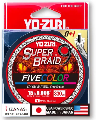 Miniatura 13 de YO-Zuri SUPERBRAID 9 - Línea de pesca trenzada flotante 5