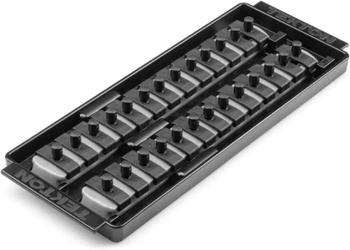 Miniatura 10 de TEKTON guía de llaves de 1/4 pulgadas x riel de 20.3 cm, 13 clips (rojo) OSR01113 Fabricado en EE. UU