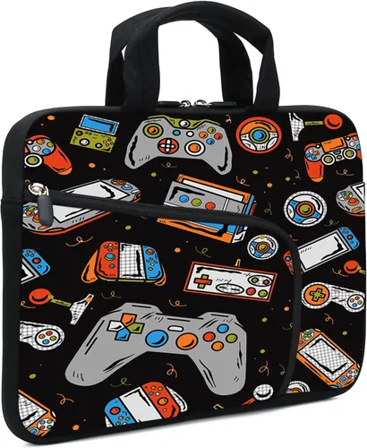 Miniatura 22 de Funda para portátil de 11.6" 12.2 pulgadas para Chromebook, Ultrabook, portátil, tableta de neopreno con asa para hombres y mujeres, dos bolsillos