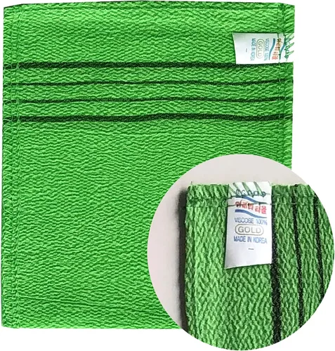Miniatura 2 de Toalla de baño exfoliante asiática coreana 4pcs (Amarillo) GOLDSANGSA
