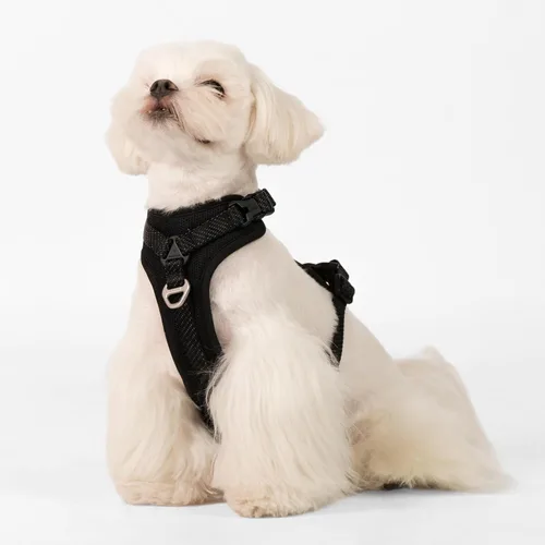 Miniatura 7 de Arnés reflectante para perro para todo tipo de clima, sin tirones, con código QR, antipérdida, ajustable, de liberación rápida, arnés acolchado